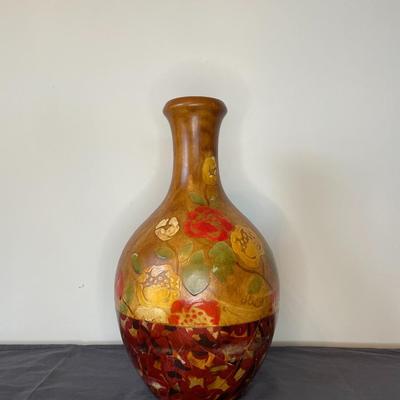 Hand Painted Pottery Vase.