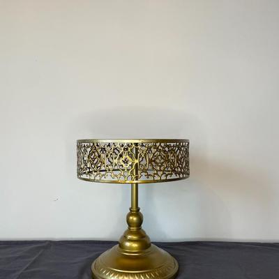 Gold Finish Elegant Dessert Cake Display Stand