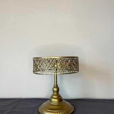 Gold Finish Elegant Dessert Cake Display Stand