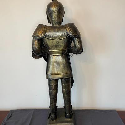 Metal Medieval Knight Statue.