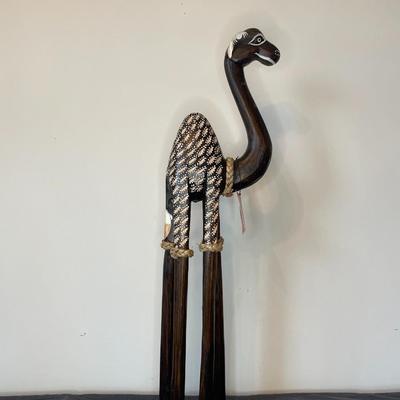 Wooden Carved Camel Statue