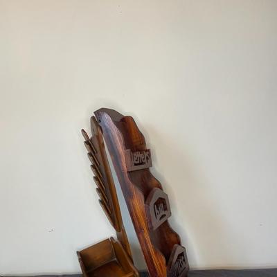 Hand Carved Letter/ Mail/ Bil Organizers