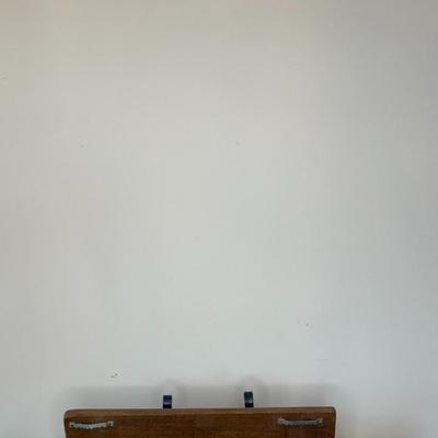 Wooden Coat and key hooks