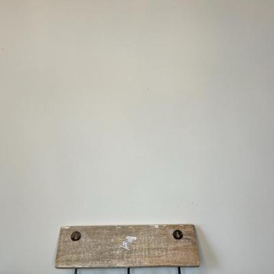 Wooden Coat and key hooks