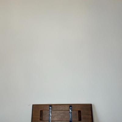 Wooden Coat and key hooks
