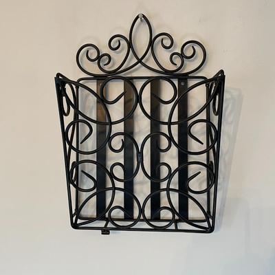 Metal Decorative Magazine Basket