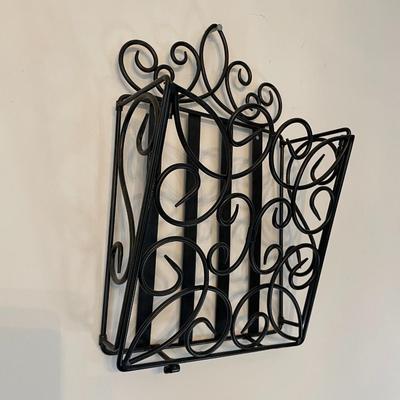 Metal Decorative Magazine Basket