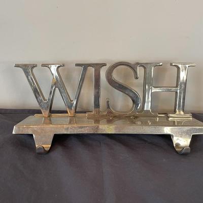 Metallic Key Hooks with the Word "Wish"