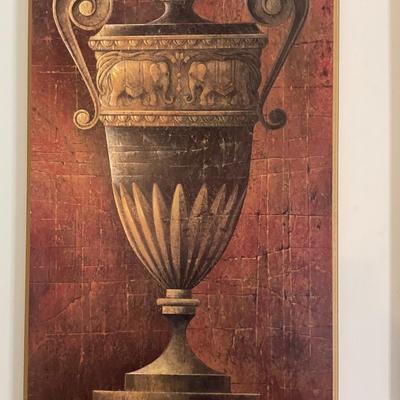 Classical Urn Painting By Elaine Vollherlst