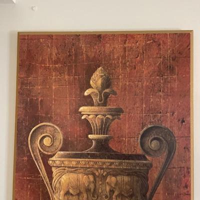 Classical Urn Painting By Elaine Vollherlst