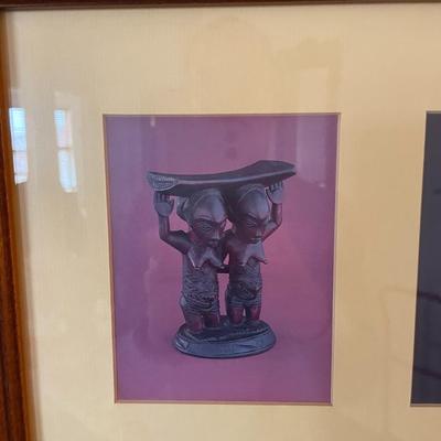 Framed Art of Different African Tribal Statues