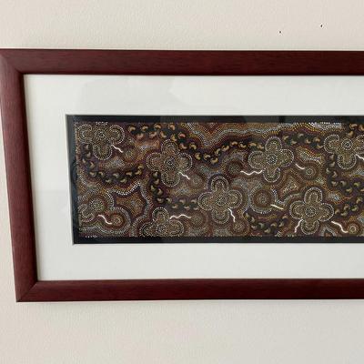 Framed Aboriginal Art from Australia