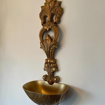 Giant Golden Spoon Shaped Plant Holder