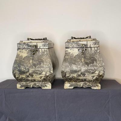 Set of 2 Vintage Style Storage/ Decorative Boxes