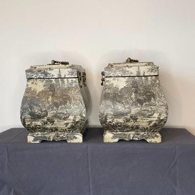 Set of 2 Vintage Style Storage/ Decorative Boxes