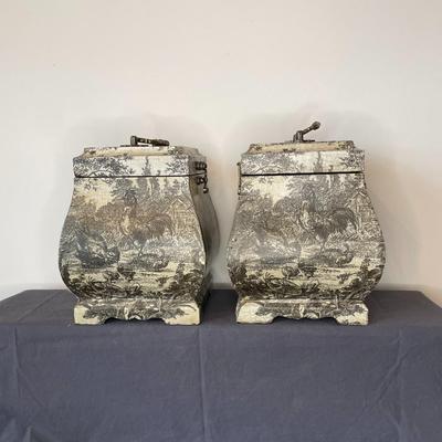 Set of 2 Vintage Style Storage/ Decorative Boxes
