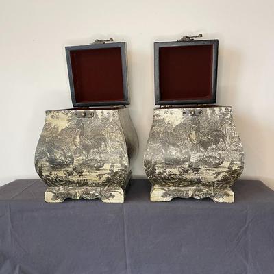 Set of 2 Vintage Style Storage/ Decorative Boxes