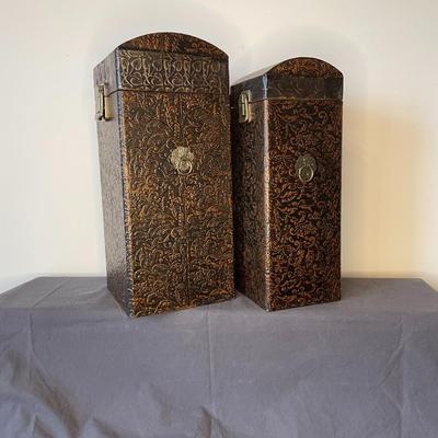 Set of Wooden Vintage Wine/Bottle Holders