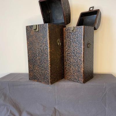 Set of Wooden Vintage Wine/Bottle Holders