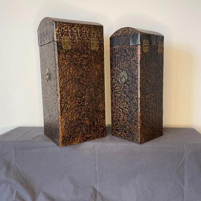 Set of Wooden Vintage Wine/Bottle Holders