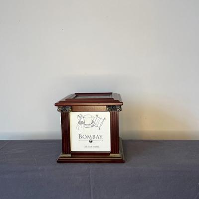 Bombay Company Wood Photo Cube