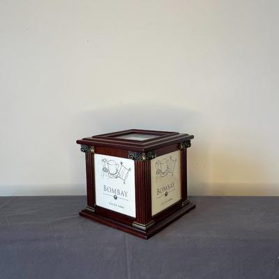 Bombay Company Wood Photo Cube