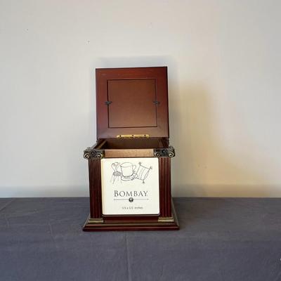 Bombay Company Wood Photo Cube
