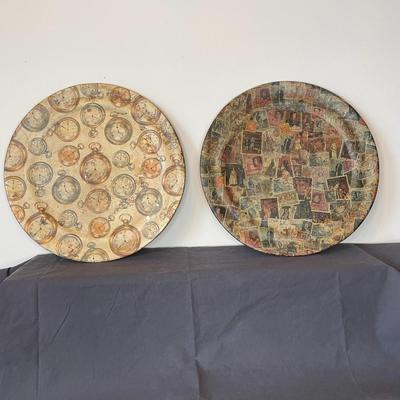 Vintage Hand Made decorative Plates.