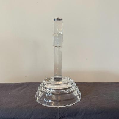 Vintage DePlomb Clear Lead Crystal Cross