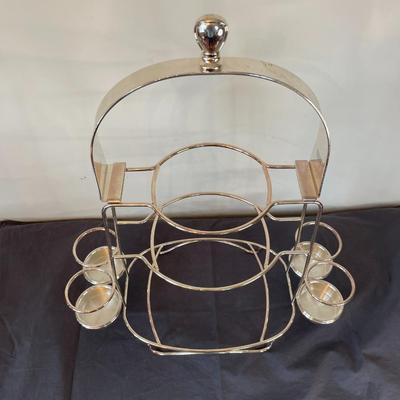 Silver Chafing 3 Tier Dish Holder