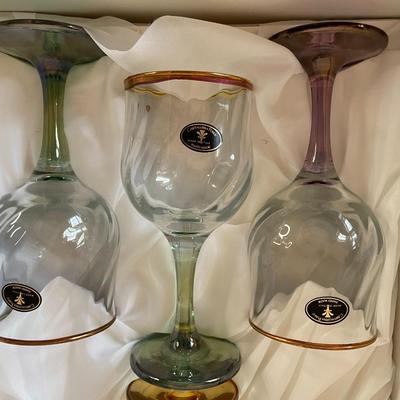 Cristalleria Fratelli Fumo Hand Decorated Italian Drinkware Set