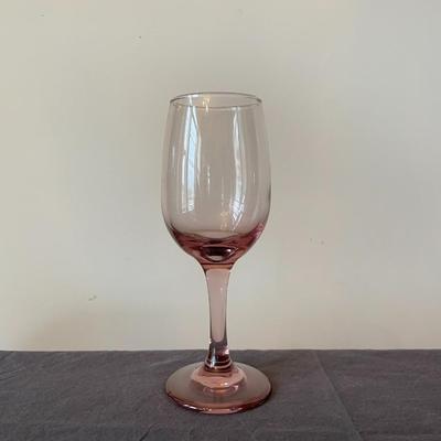 Vintage Pink Libby Wine Glasses