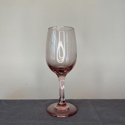 Vintage Pink Libby Wine Glasses