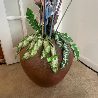 Large Decorative Artificial Flower and Vase