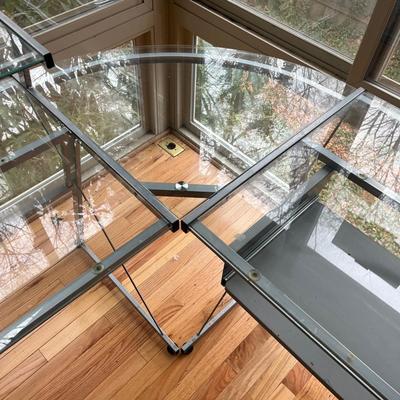 Glass & Metal Desk (S-MG)