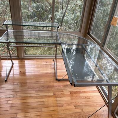 Glass & Metal Desk (S-MG)