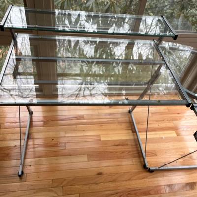 Glass & Metal Desk (S-MG)