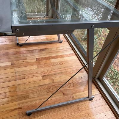 Glass & Metal Desk (S-MG)