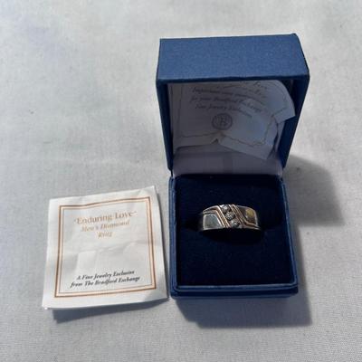 “Enduring Love” Bradford Exchange Men’s Diamond Ring (ST-BB)
