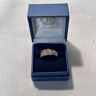 “Enduring Love” Bradford Exchange Men’s Diamond Ring (ST-BB)