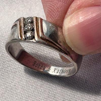 “Enduring Love” Bradford Exchange Men’s Diamond Ring (ST-BB)