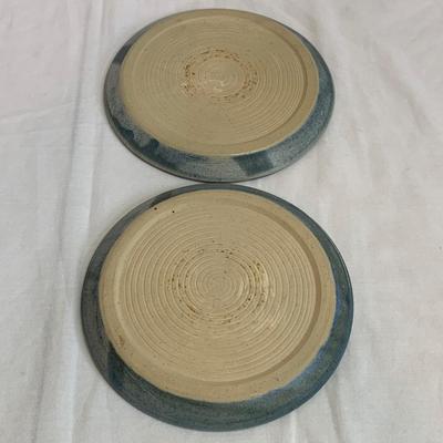 Blue Hued Signed Handmade Pottery (K-HS)