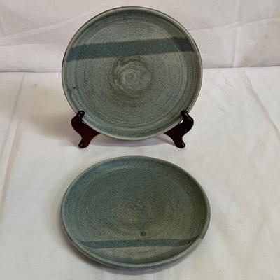 Blue Hued Signed Handmade Pottery (K-HS)