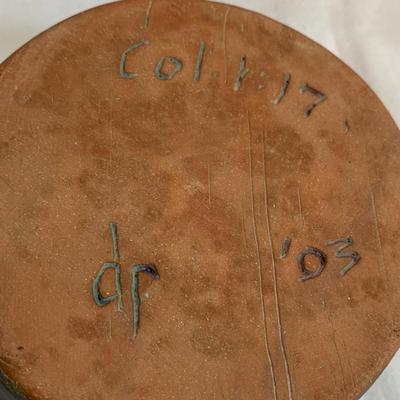 Blue Hued Signed Handmade Pottery (K-HS)