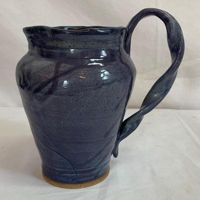 Blue Hued Signed Handmade Pottery (K-HS)