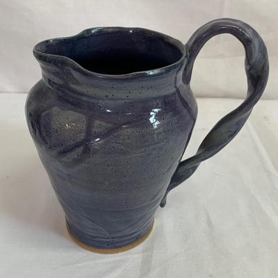Blue Hued Signed Handmade Pottery (K-HS)