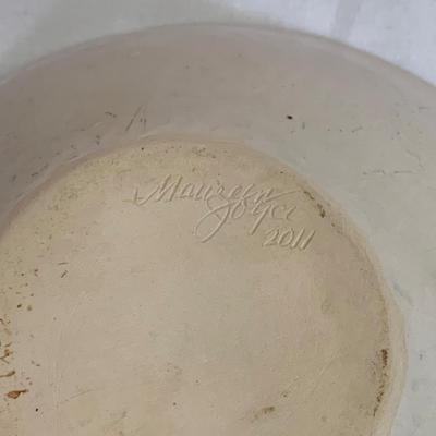 Blue Hued Signed Handmade Pottery (K-HS)
