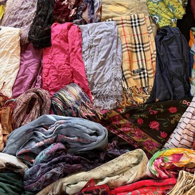 Pashmina, Silk and Other Scarves (PB-DZ)