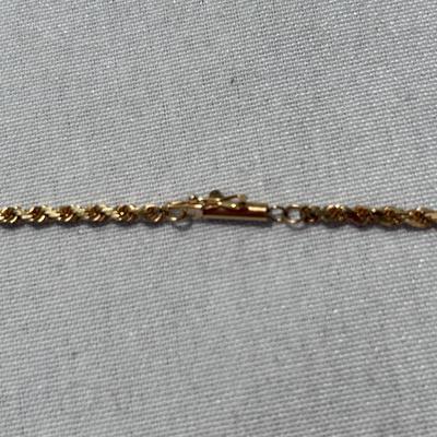 14K Gold 29” Rope Chain Necklace (ST-BB)