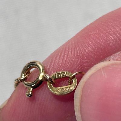 Two 14K Gold Necklaces (ST-BB)